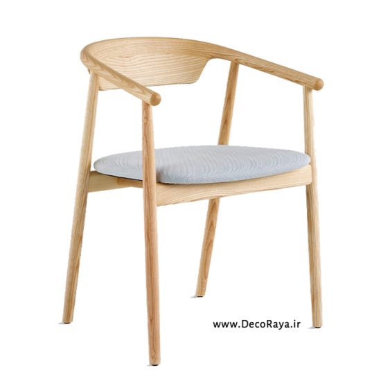 صندلی دسته دار چوبی پراگ نظری