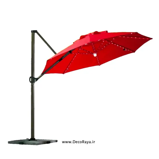 red umbrella canopy سایبان چتری متحرک - دکورایا