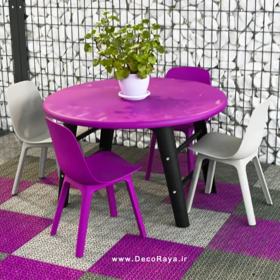 میز دایره تیکا