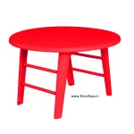 میز دایره تیکا رنگ قرمز
