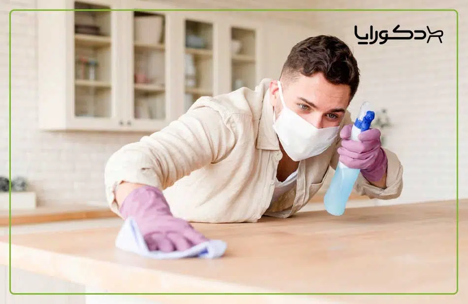 از بین بردن لکه روی چوب
