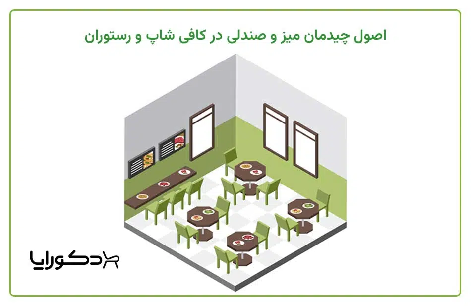 اصول چیدمان میز و صندلی در کافی شاپ و رستوران