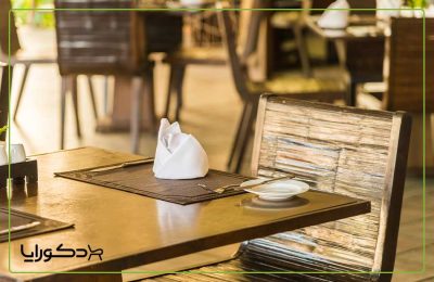 خرید میز و صندلی کافی شاپ چوبی