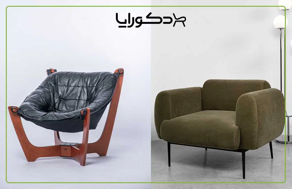 صندلی پایه چوبی بهتر است یا فلزی؟