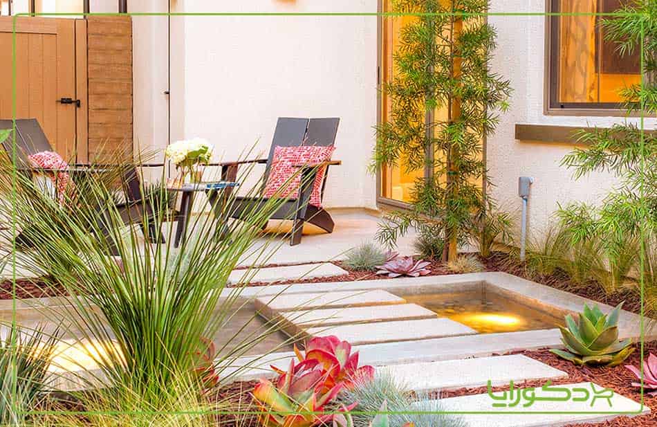 ایده های دکوراسیون حیاط کوچک