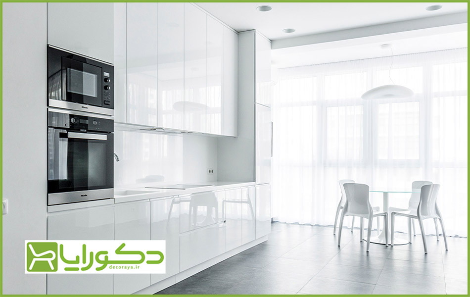 کابینت دارای بازتاب نور زیاد