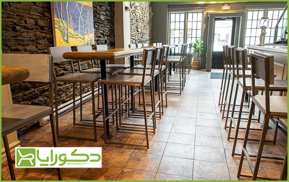 چیدمان فشرده رستوران کوچک