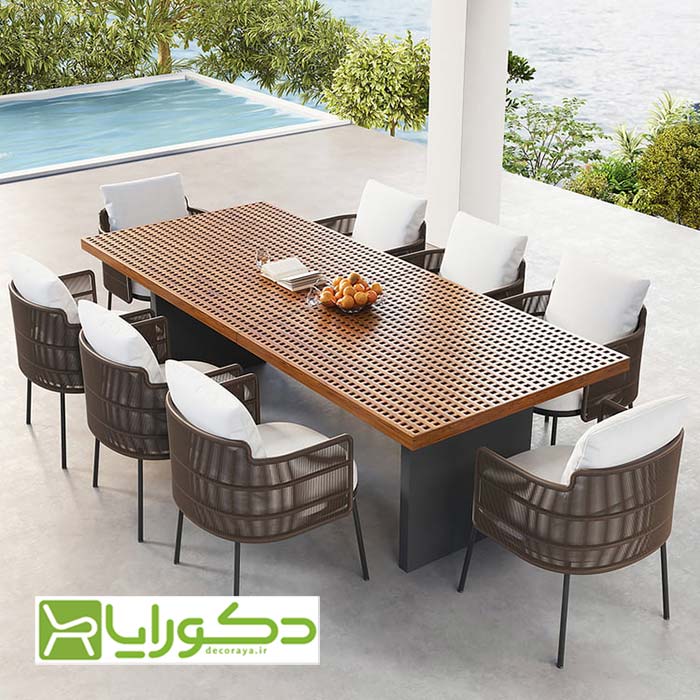 میز رستوران حصیری