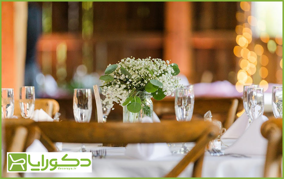 گل و گیاه مناسب برای دکور رستوران کلاسیک